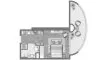  Appartement plan d'étage «Studio», One Residence