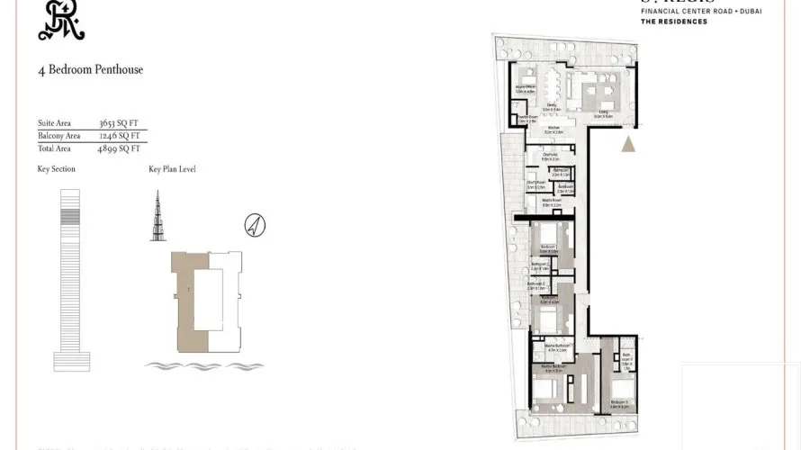 Penthouse de 4 chambres à Downtown Dubai (Downtown Burj Dubai), UAE No. 175 № 13