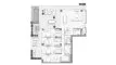 4 bedrooms Apartment floor plan «4BR» in Fairmont Residences Solara Tower Dubai